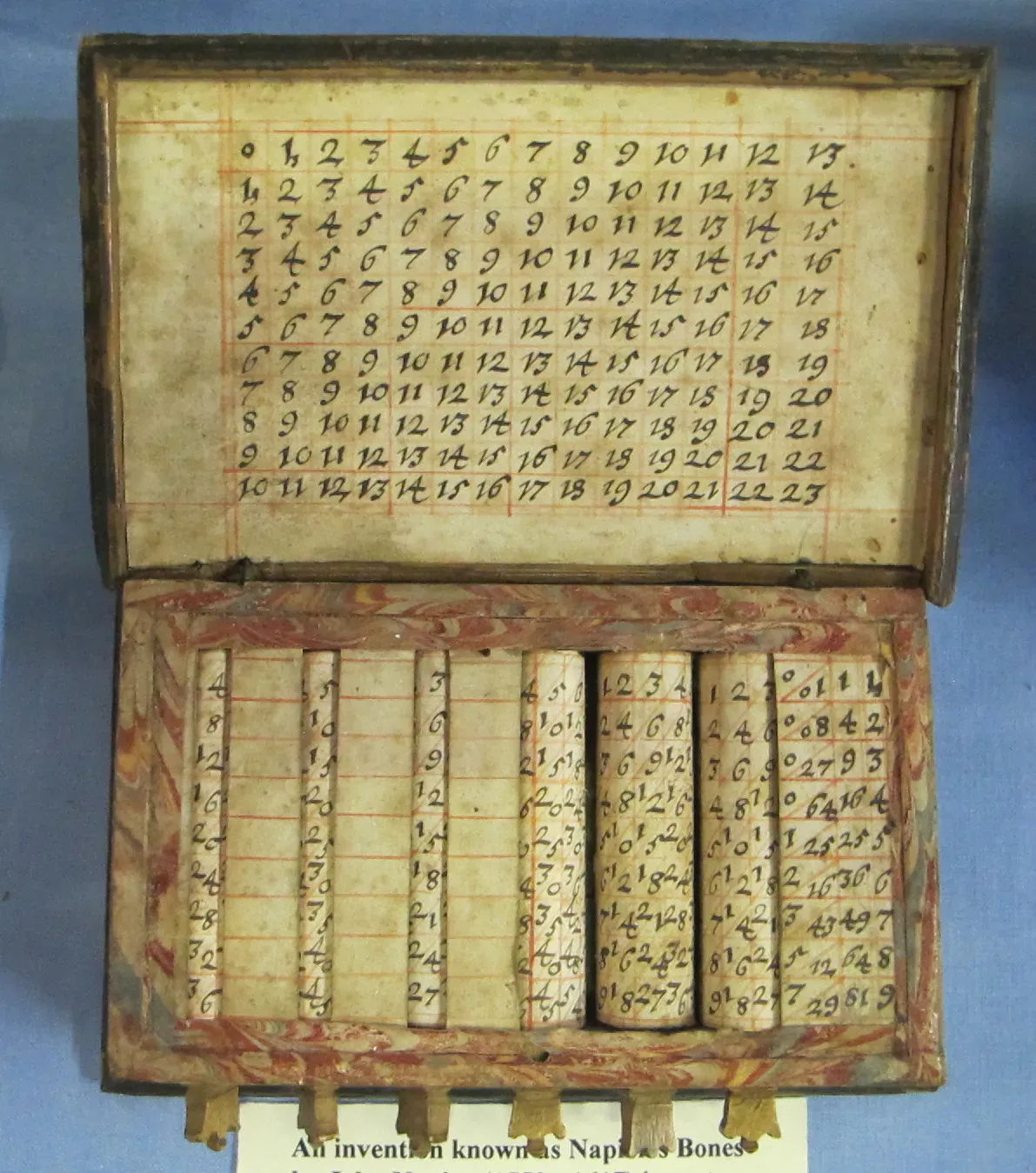 Napier's Bones: The Portable Multiplication Engine of the 1600s (Geograph Britain and Ireland, CC BY-SA 2.0)