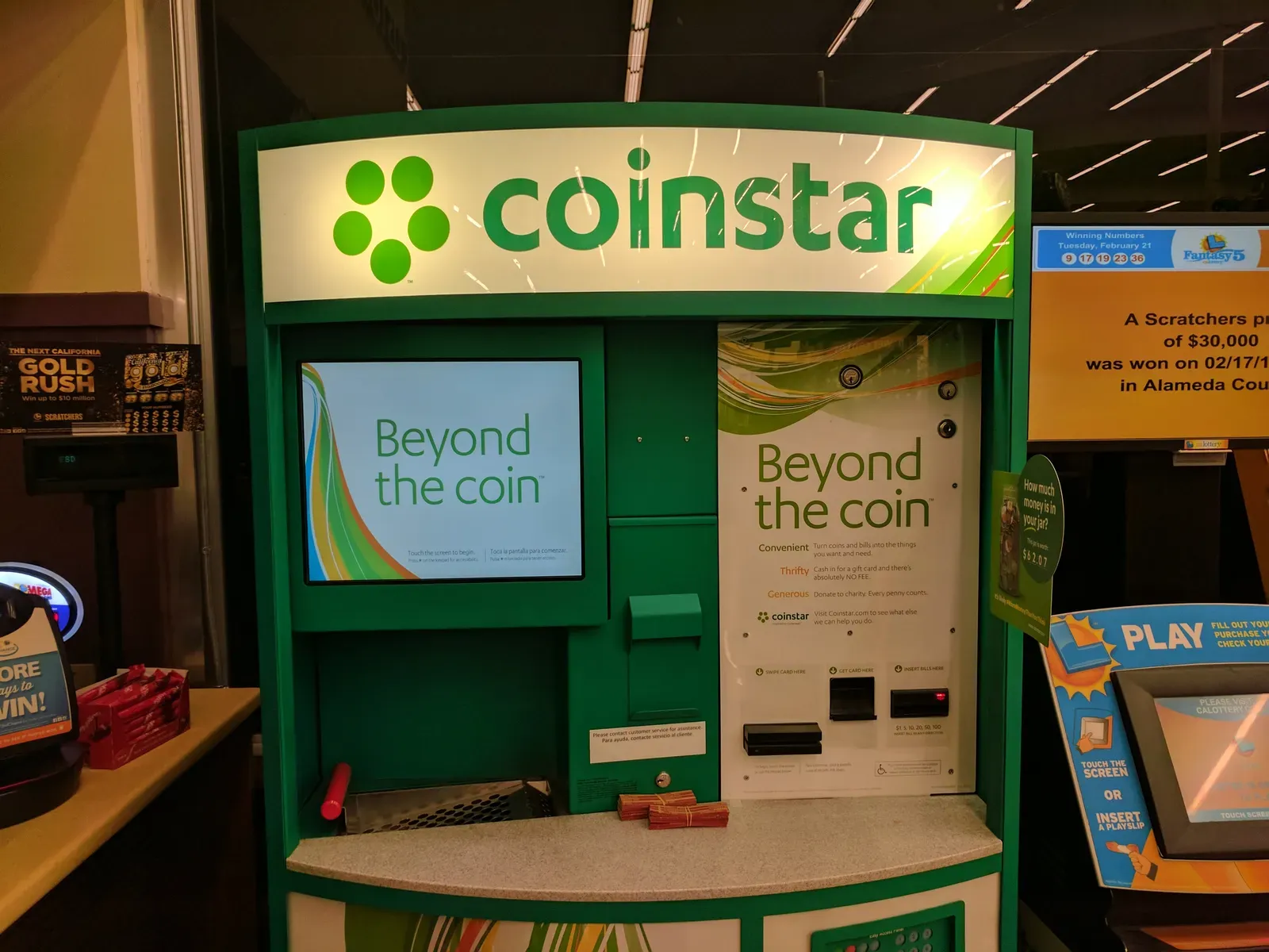 Use a Coinstar Kiosk - but Read the Fine Print (By Ijon, CC BY-SA 4.0)