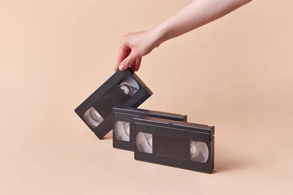 4. VHS Tapes and Their Clamshell Cases (Image Credits: Pexels)
