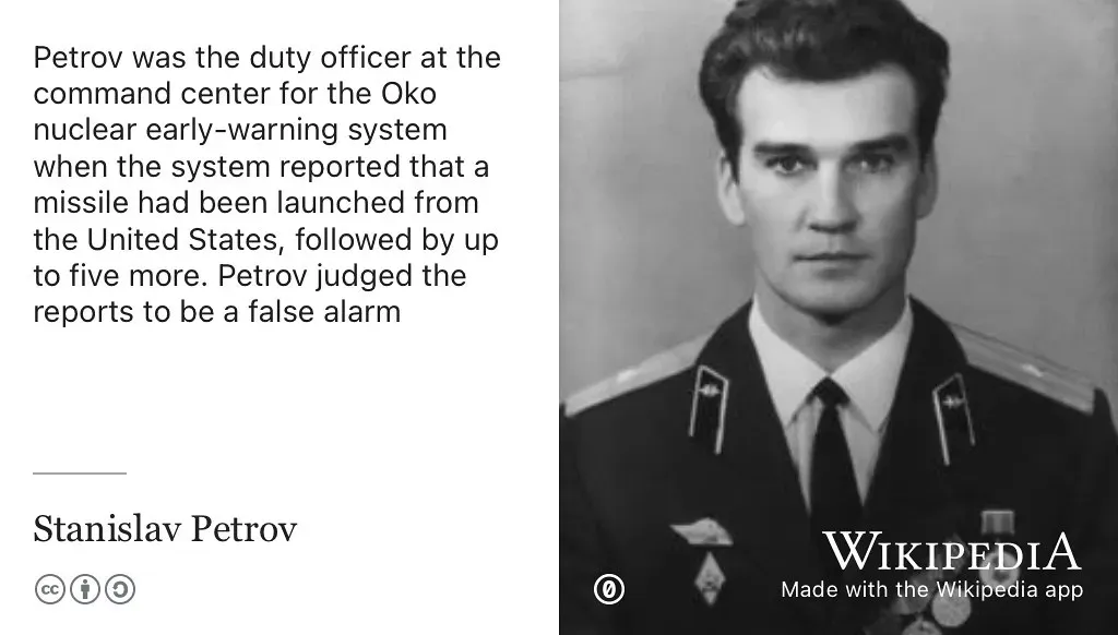 Stanislav Petrov - The Soviet Officer Who Prevented Nuclear War (Image Credits: Flickr)