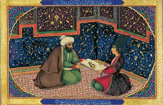 10. Scheherazade ("One Thousand and One Nights") (Image Credits: By Sani ol-Molk (1814-1866), Public domain)
