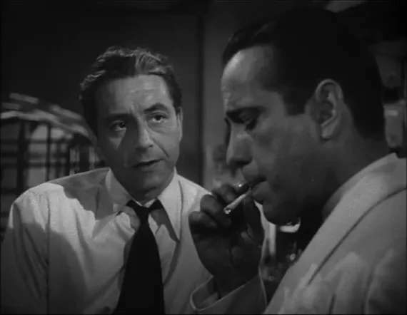3. "Here's looking at you, kid" – Casablanca (1942) (Casablanca trailer, Public domain)