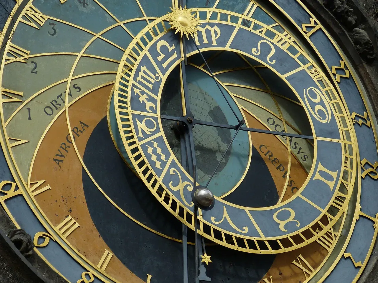 8. The Hidden Face at the Prague Astronomical Clock, Czech Republic (Image Credits: Pixabay)