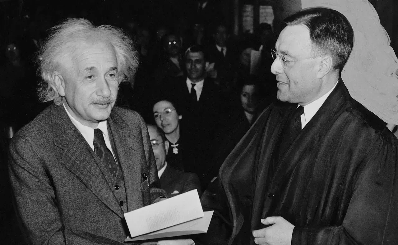 March 14: Albert Einstein and Michael Caine (Image Credits: Pixabay)