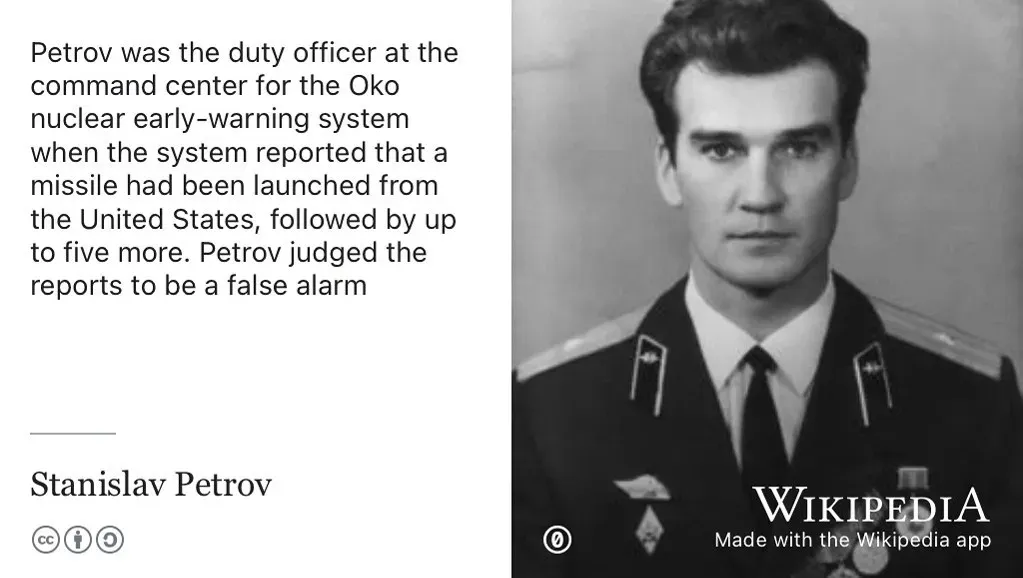2. Stanislav Petrov - The Officer Who Trusted His Gut (Image Credits: Flickr)