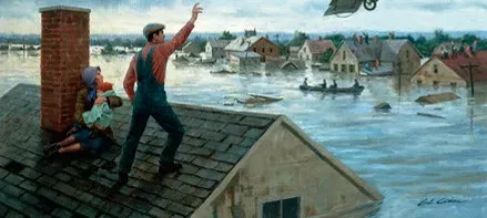 The Great Mississippi Flood of 1927 and the Birth of the Blues Explosion (Image Credits: Flickr)