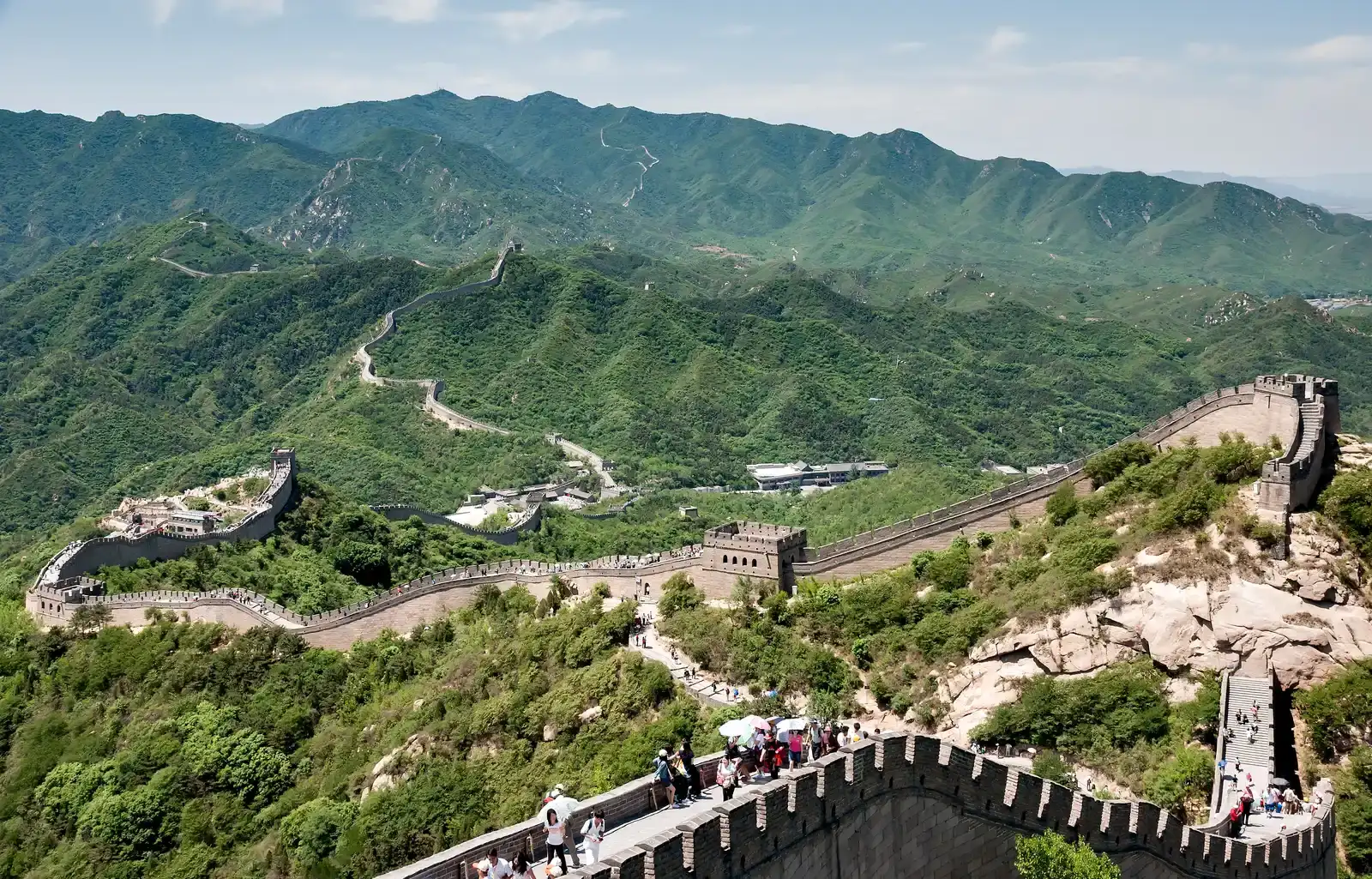 The Great Wall of China Is Visible from Space (Image Credits: Wikimedia)