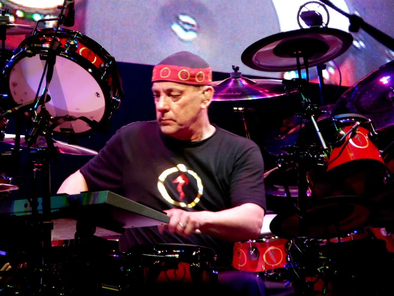 Neil Peart, Santa Monica, California (Originally from en.wikipedia; description page is/was here., CC BY 3.0)