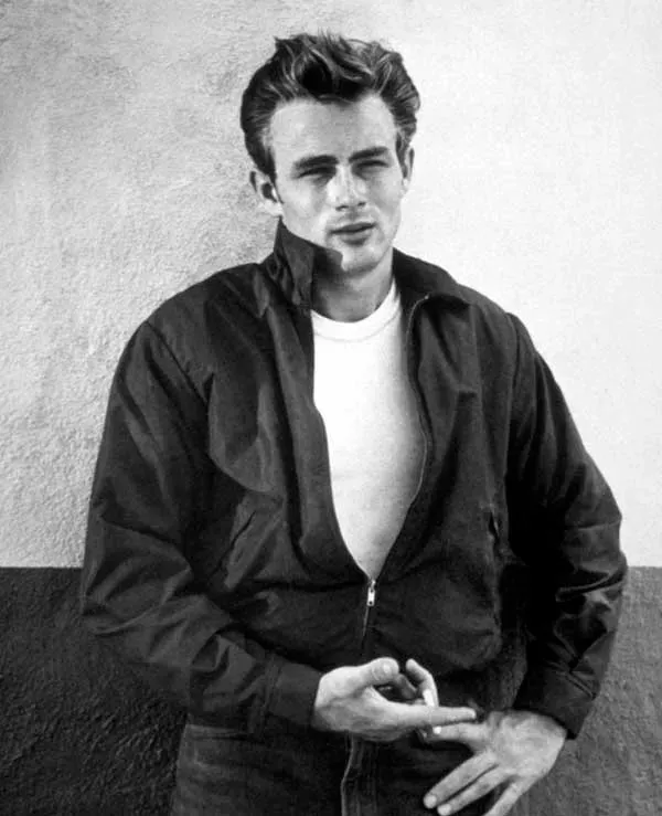 6. James Dean's Blink-and-Miss-It Beginning (Warner Bros. publicity still for for the film Rebel Without a Cause, Public domain)