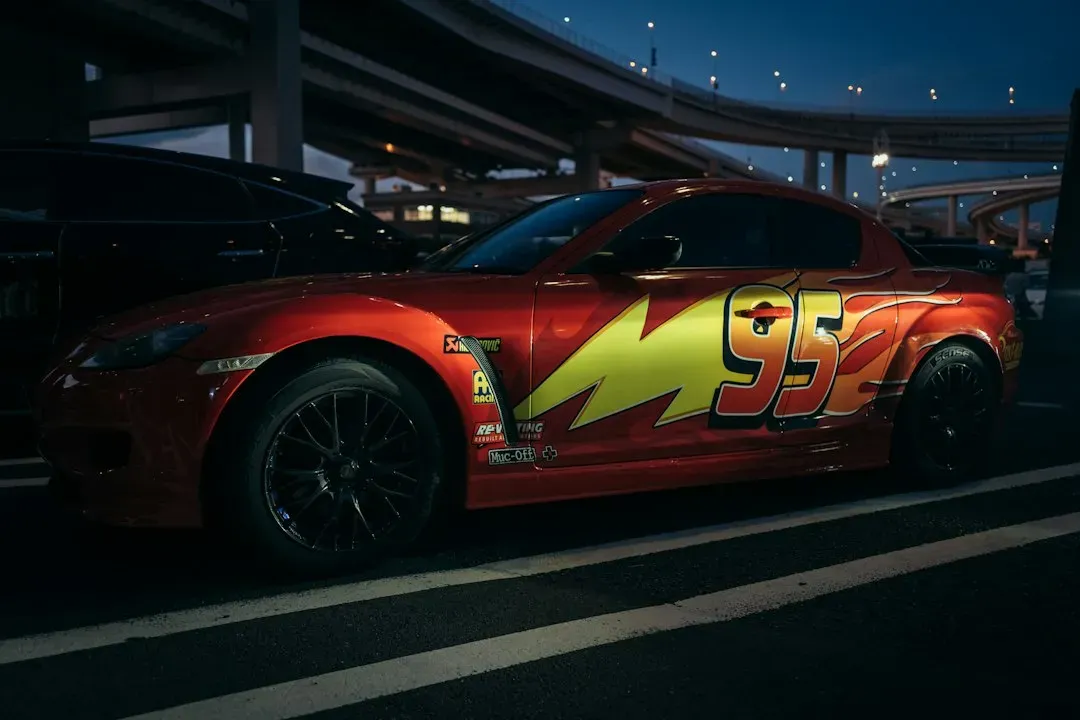 Lightning McQueen in Cars (Image Credits: Unsplash)