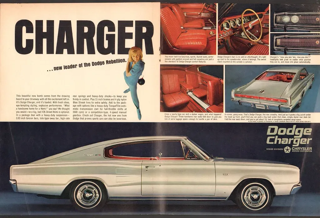 Dodge Charger (1966) (SenseiAlan, Flickr, CC BY 2.0)
