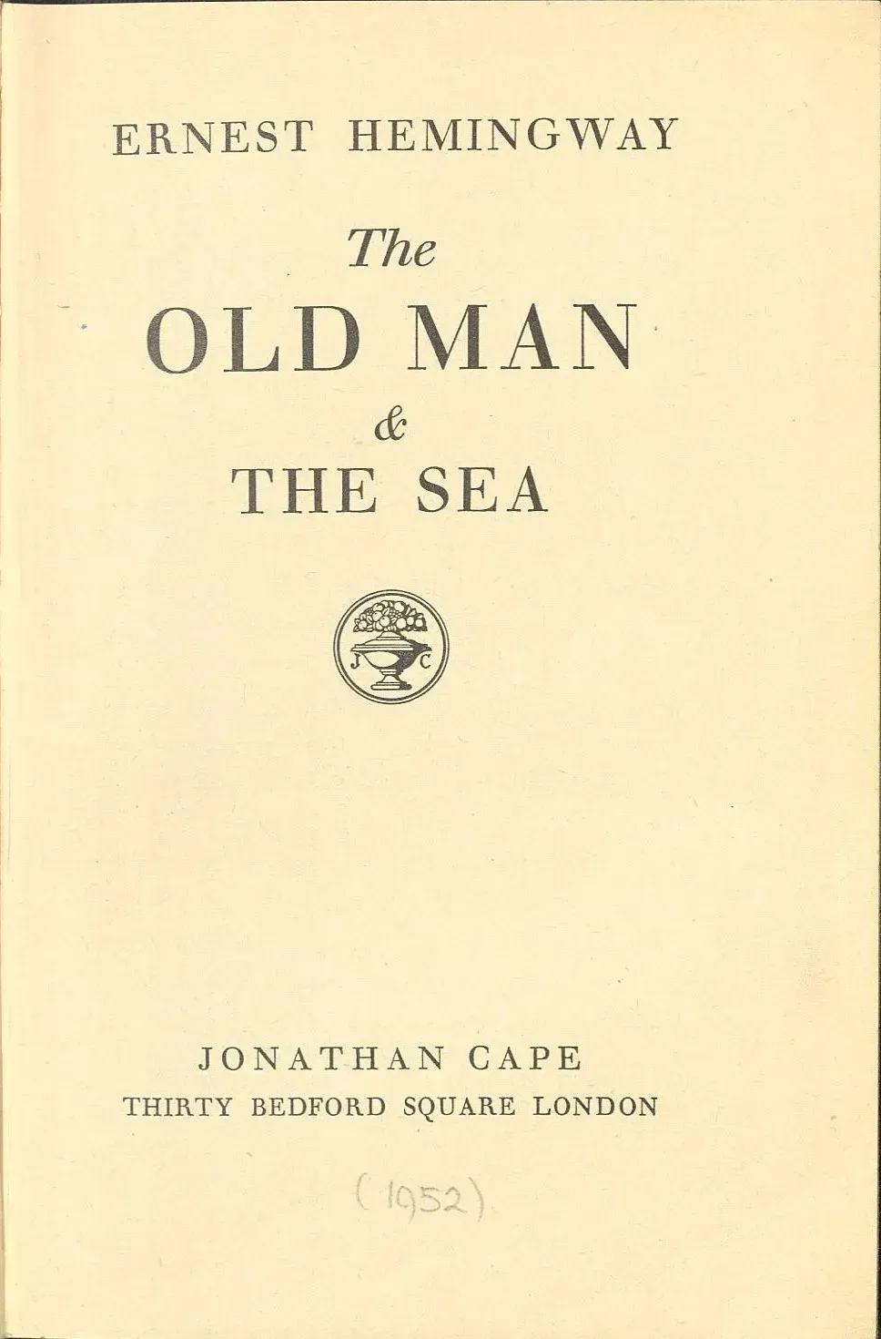 5. The Old Man and the Sea by Ernest Hemingway (1952) (Image Credits: Booktitle, Public domain)