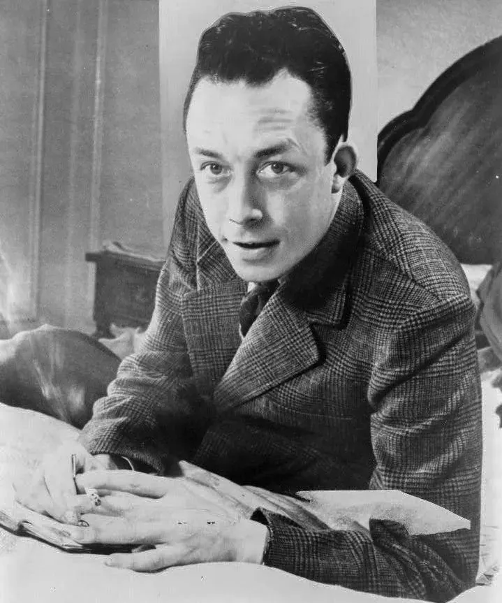 The Stranger by Albert Camus (This image  is available from the United States Library of Congress's Prints and Photographs division under the digital ID cph.3c08028.This tag does not indicate the copyright status of the attached work. A normal copyright tag is still required. See Commons:Licensing., Public domain)