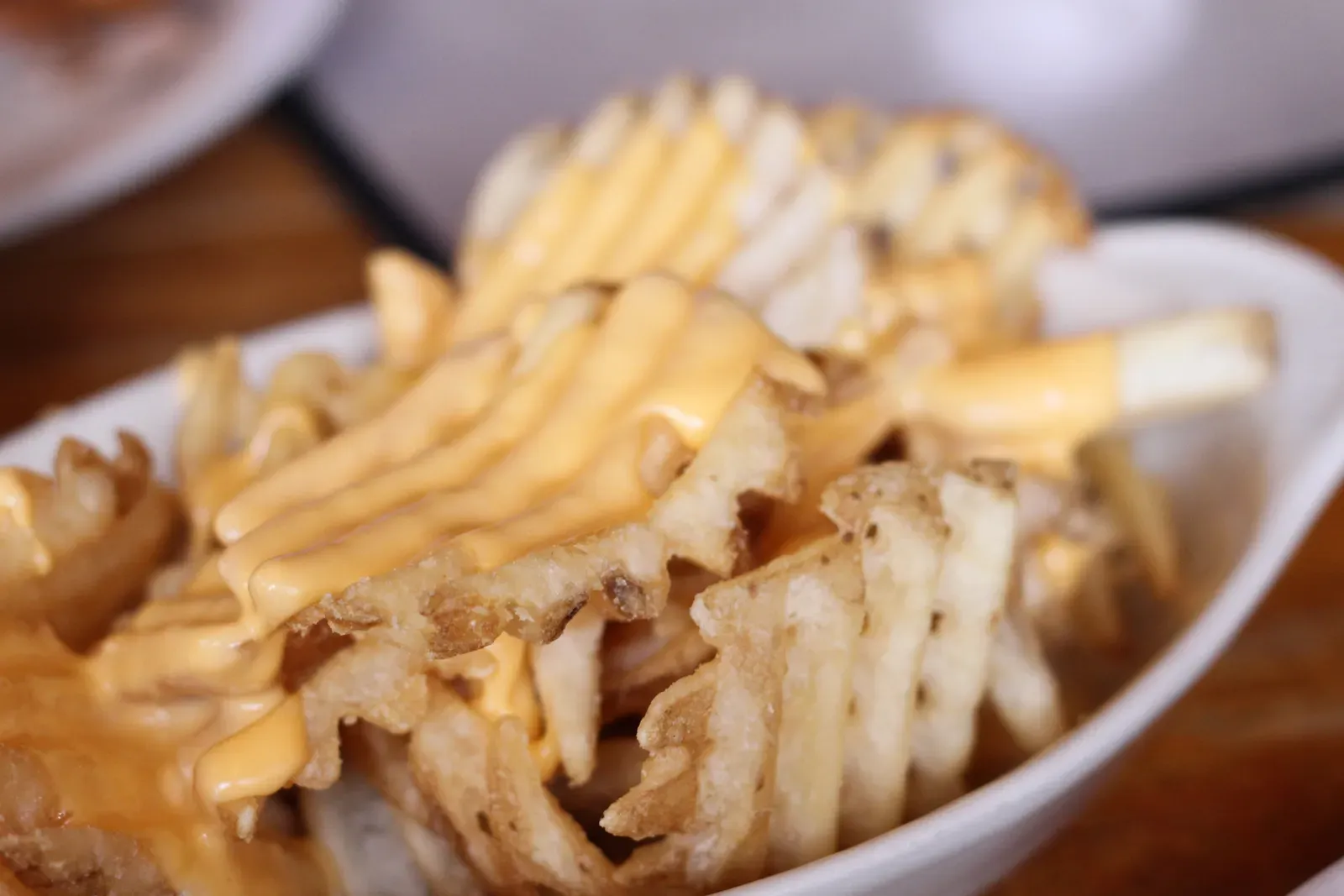 2. Long John Silver's Waffle Fries (Waffle Fries with Cheese, CC BY 2.0)