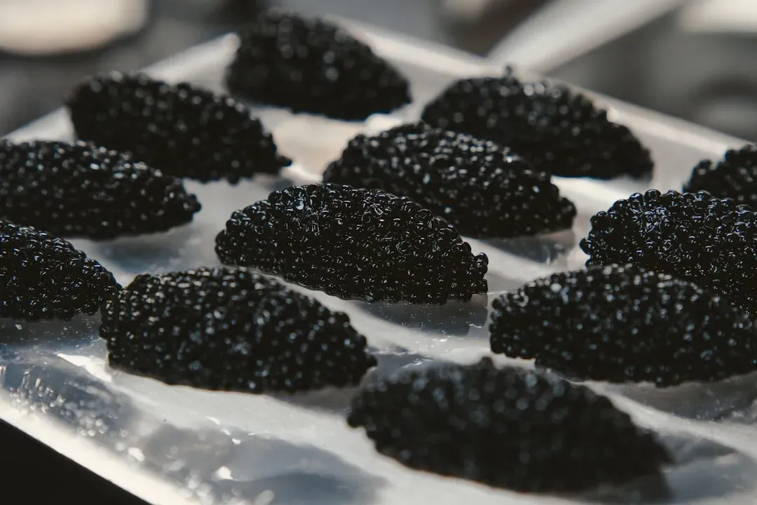 Faux Caviar Piled On For Show (Image Credits: Unsplash)