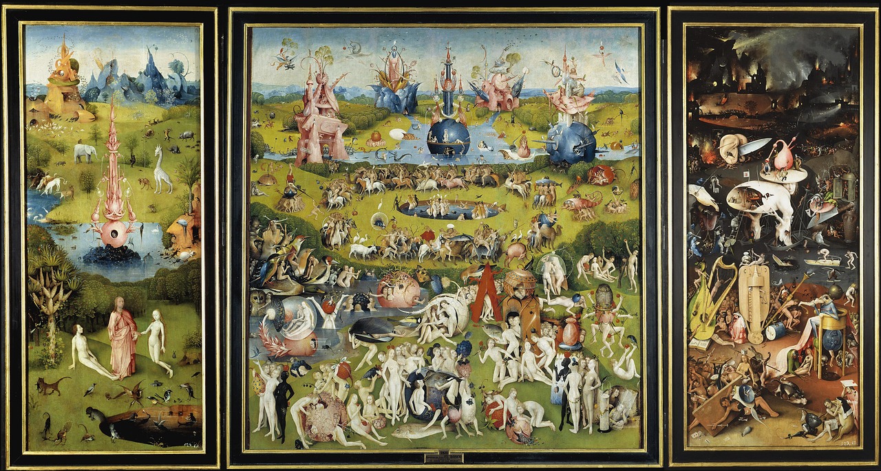 The Garden of Earthly Delights by Hieronymus Bosch (image credits: pixabay)