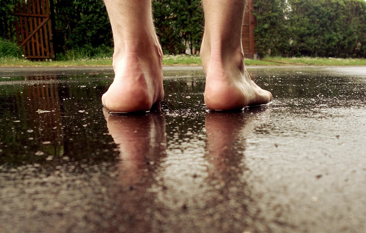 Walking Barefoot in the Rain (image credits: pixabay)