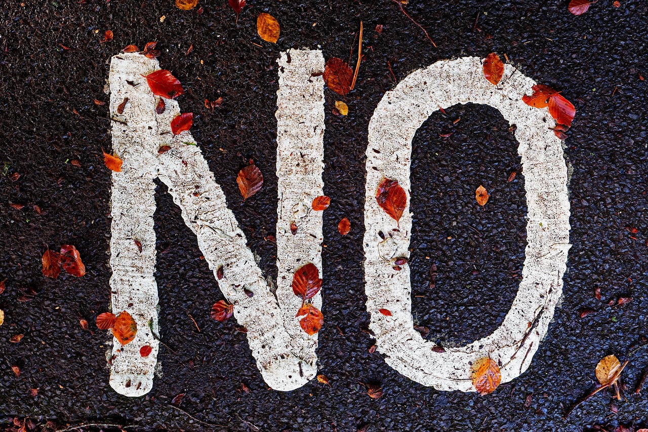 Learning to Say No (image credits: pixabay)