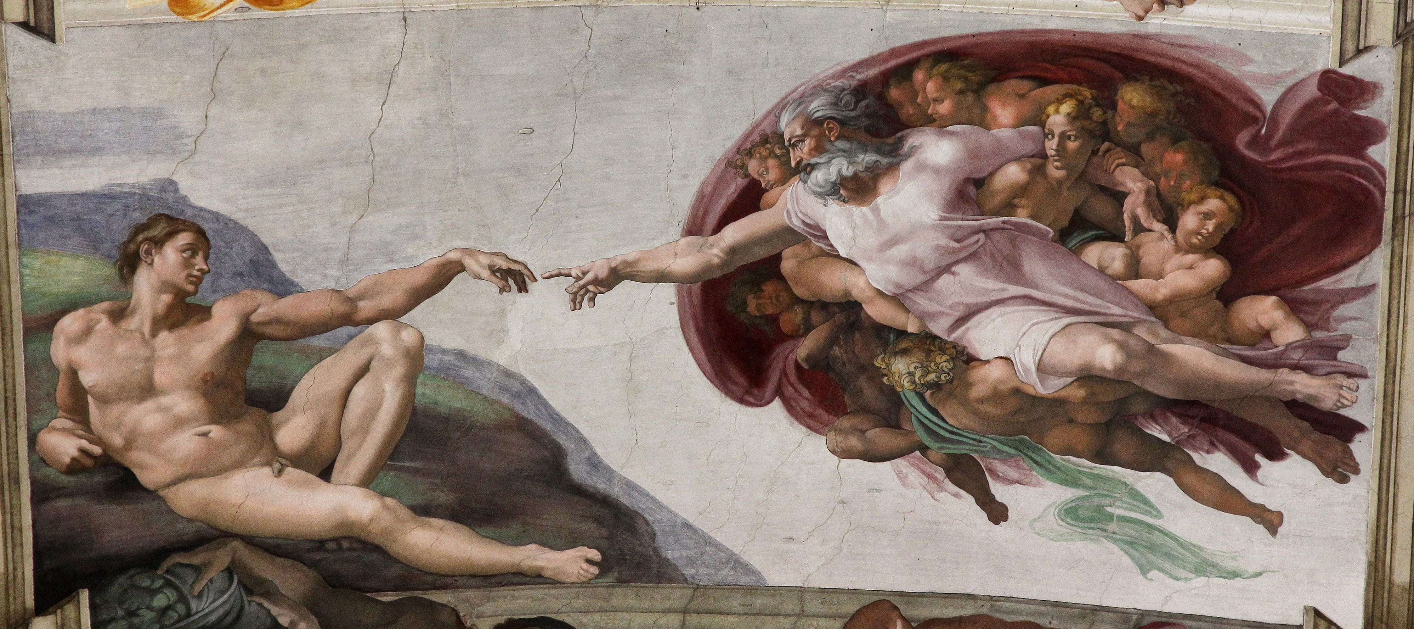 The Creation of Adam – Michelangelo (image credits: wikimedia)