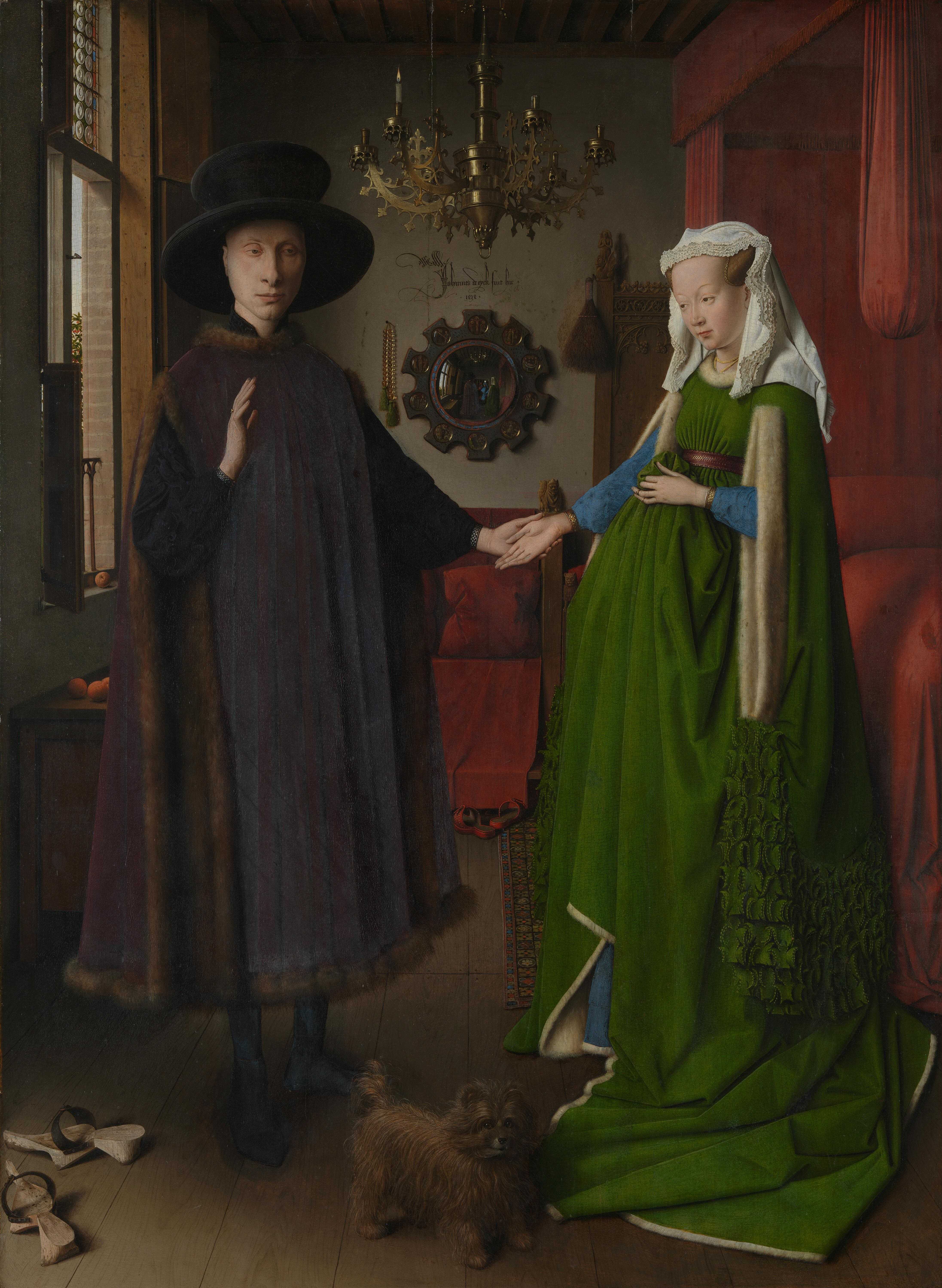 The Arnolfini Portrait by Jan van Eyck (image credits: wikimedia)