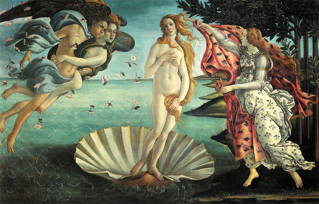 The Birth of Venus by Sandro Botticelli (image credits: pixabay)