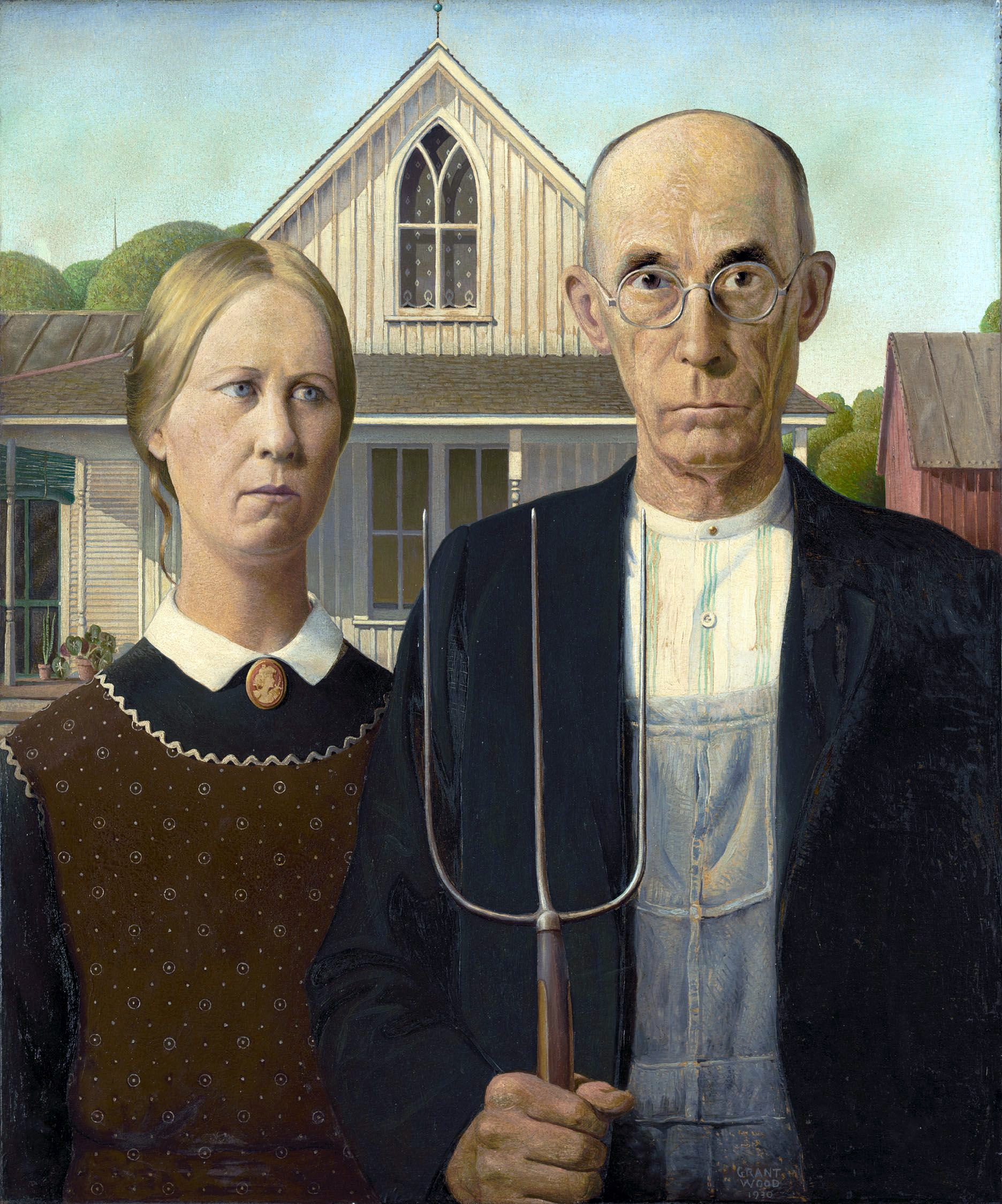 The American Gothic Couple’s Real Relationship (image credits: wikimedia)