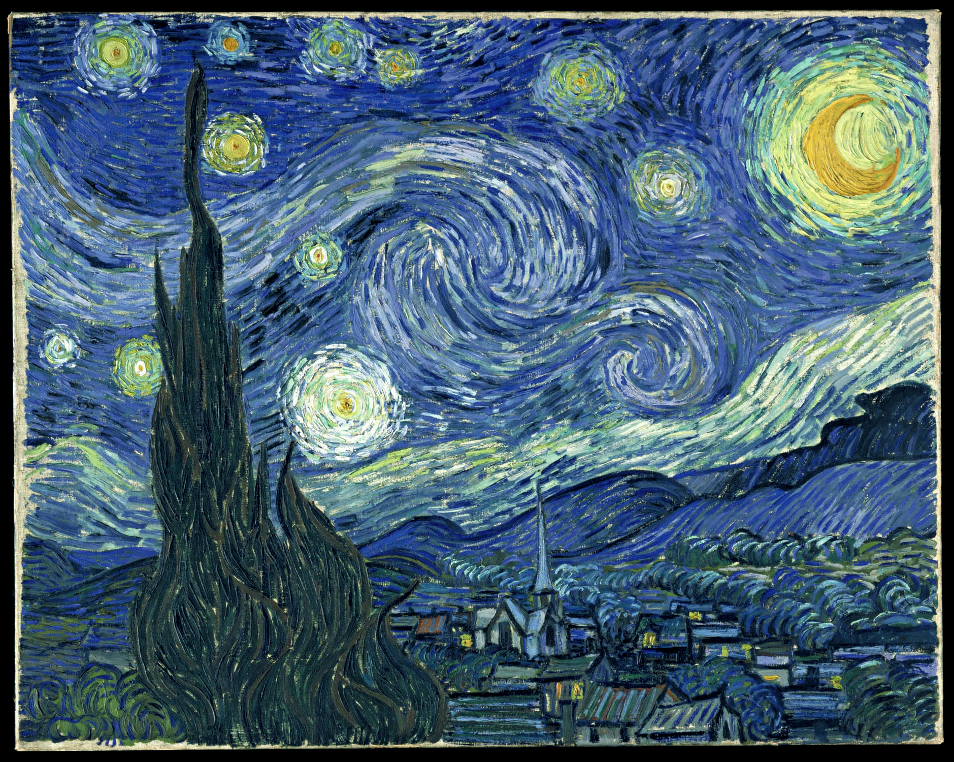 Starry Night by Vincent van Gogh (image credits: wikimedia)