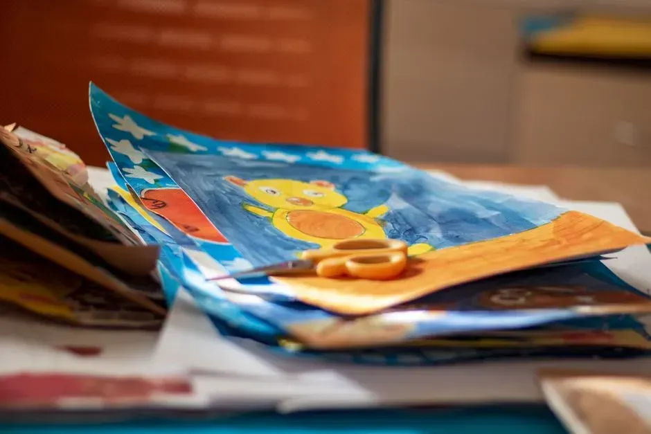 3. School artwork and projects (Image Credits: Pexels)