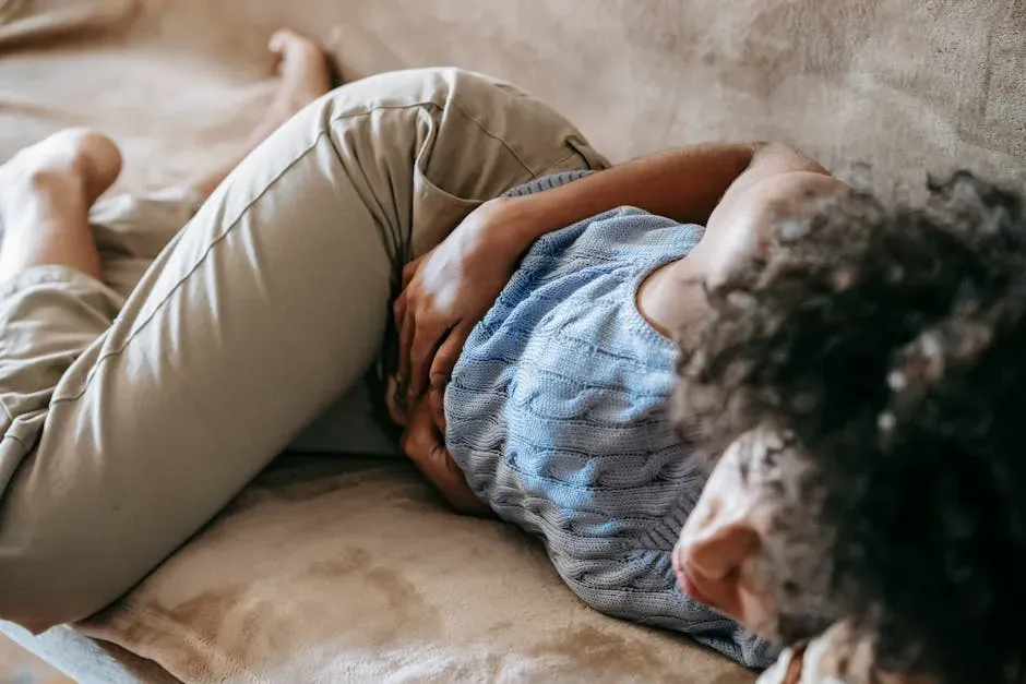 4. "My Tummy Hurts" (Image Credits: Pexels)