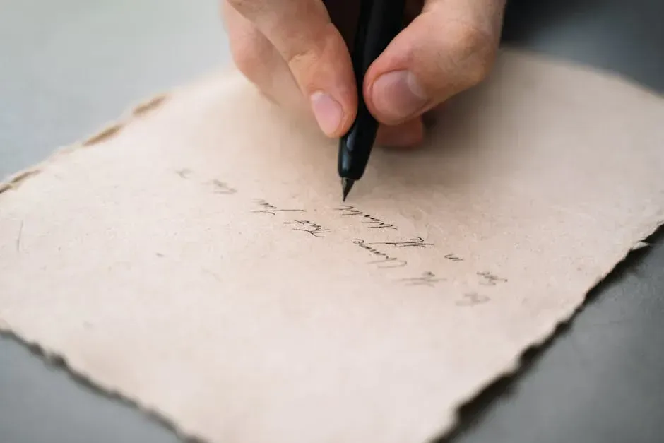 2. Writing Handwritten Letters (Image Credits: Pexels)