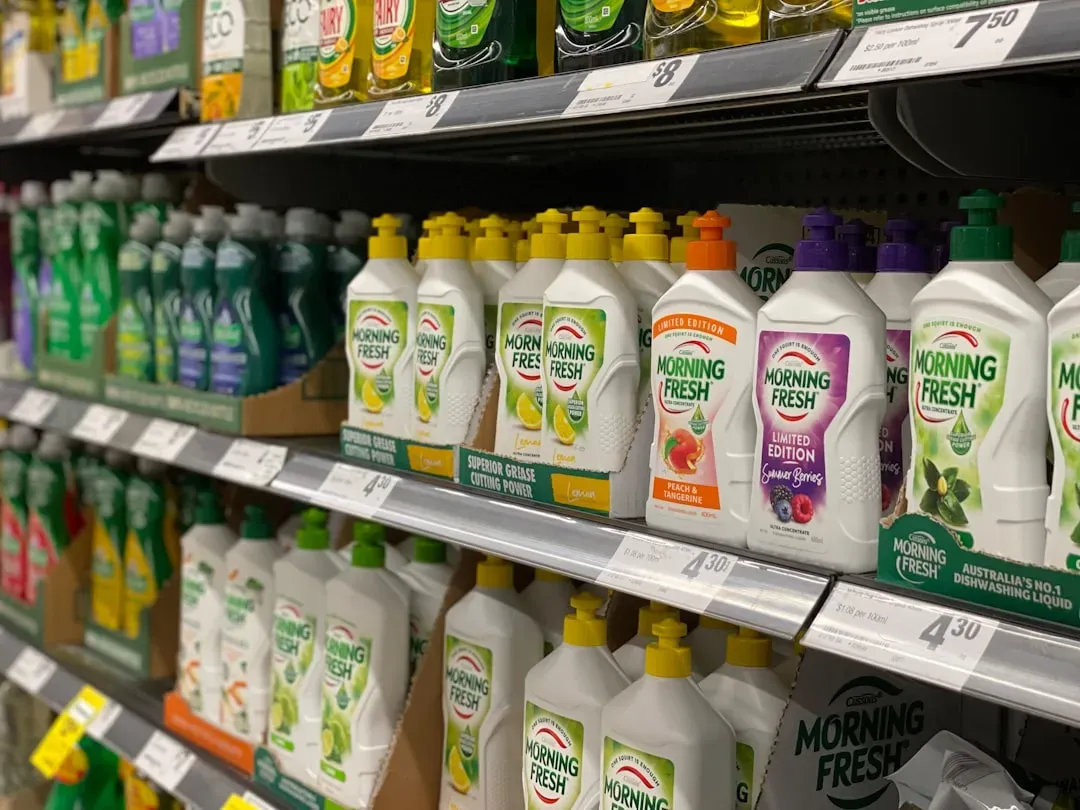 9. Name-Brand Cleaning and Household Products (Image Credits: Unsplash)