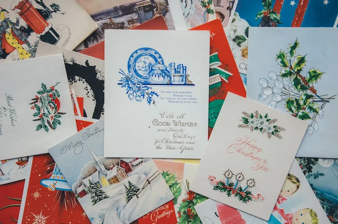 4. Sending Physical Holiday Cards (Image Credits: Unsplash)