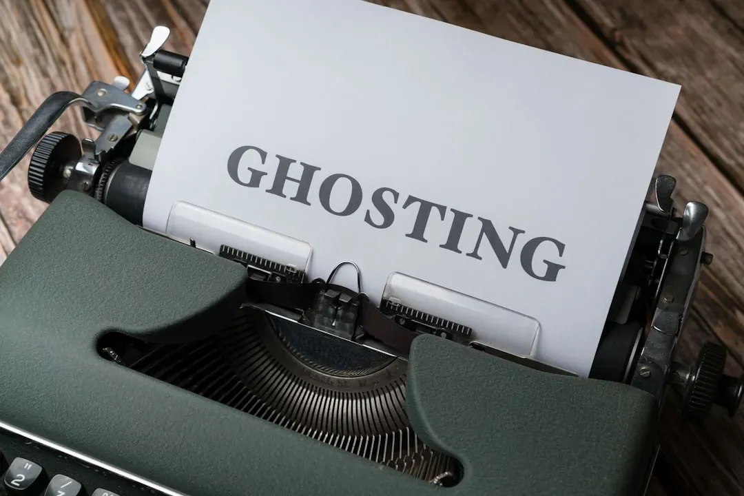 7. "Ghosting" (Applied to Work) (Image Credits: Unsplash)