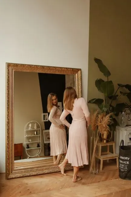 2. Use a large mirror to double visual space (Image Credits: Pexels)
