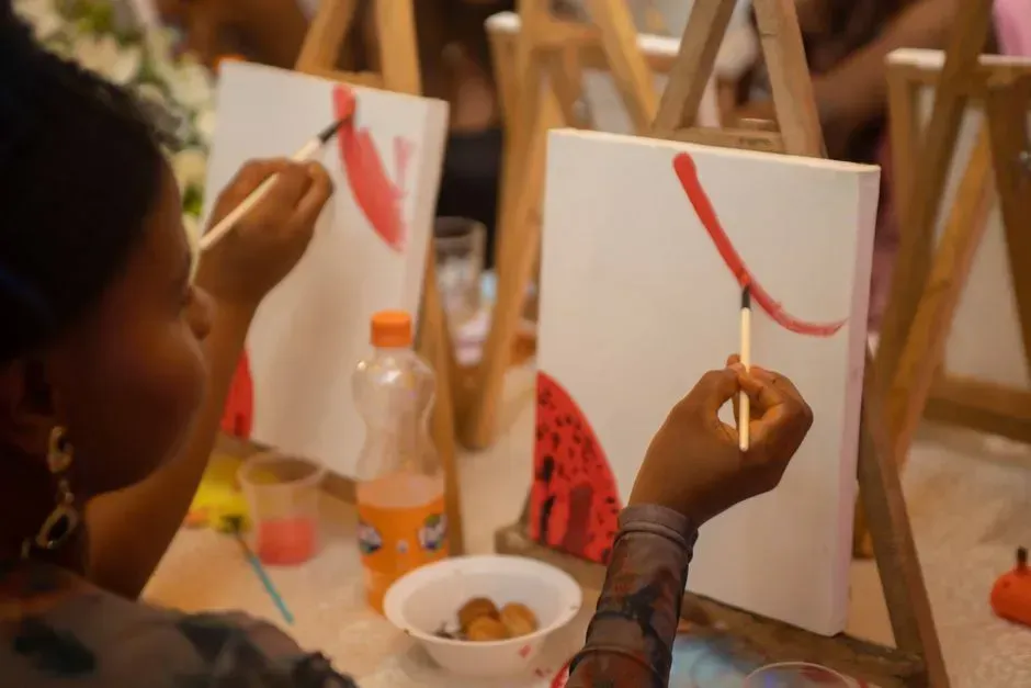 15. Do a Creative Project Together (Image Credits: Pexels)