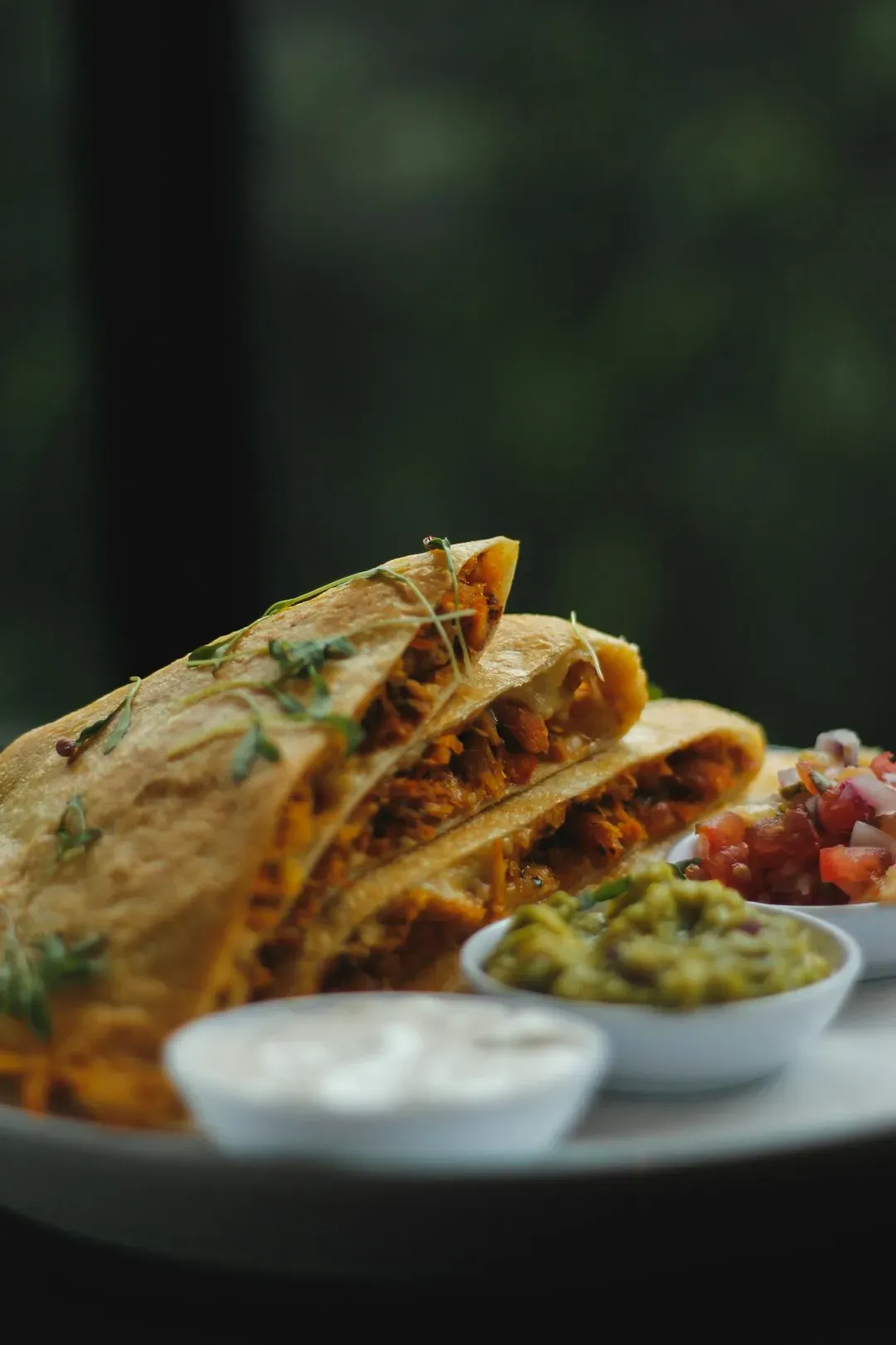 4. Black bean and cheese quesadillas (Image Credits: Unsplash)