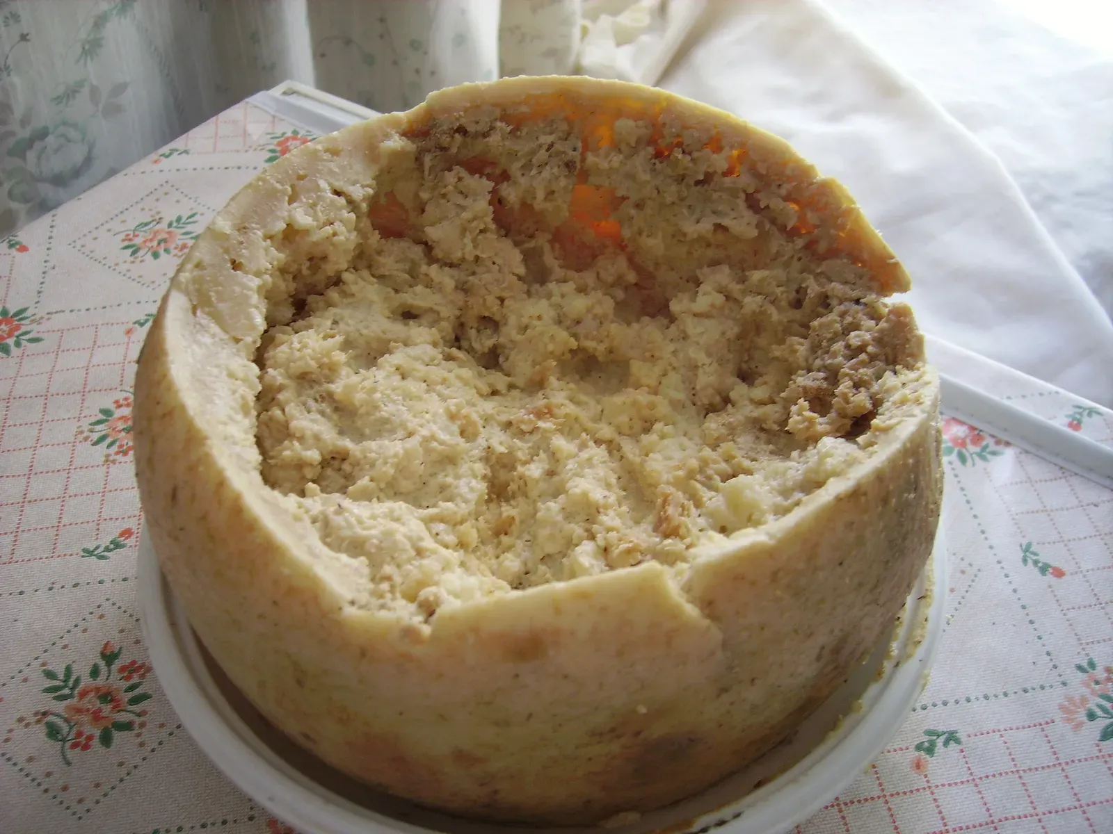 Italy: Casu marzu is too alive for the law to allow (By Shardan, <a href="https://commons.wikimedia.org/w/index.php?curid=4523144" target="_blank" rel="noopener">CC BY-SA 2.5</a>)