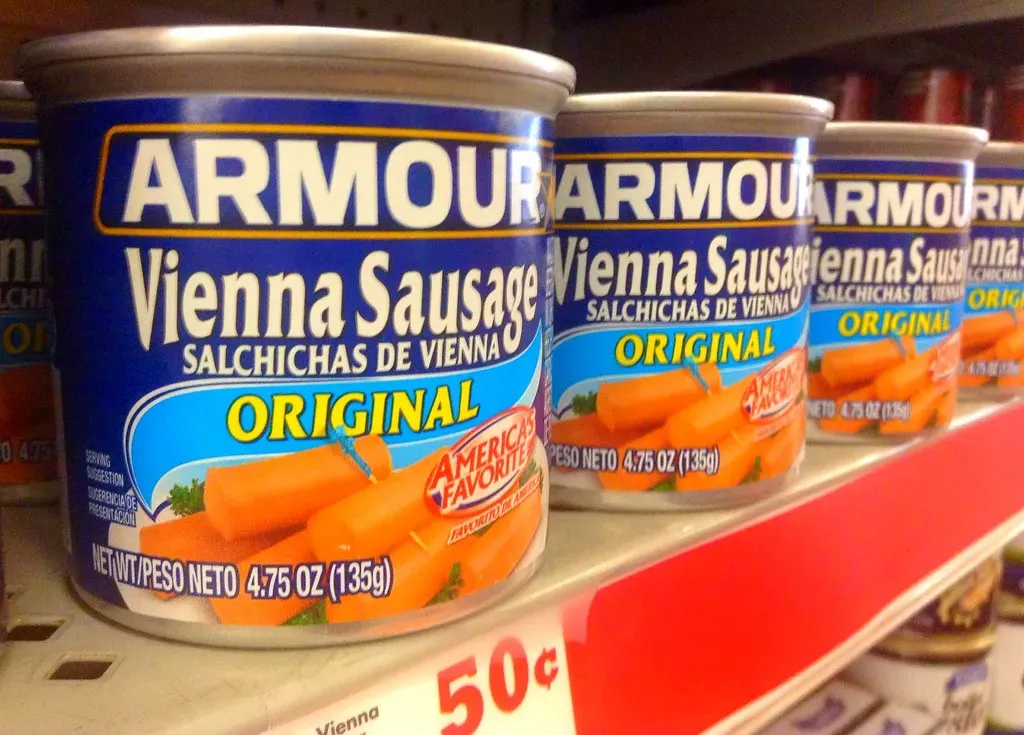 4. Vienna Sausages and Canned Meat (JeepersMedia, Flickr, <a href="https://creativecommons.org/licenses/by/2.0/" target="_blank" rel="noopener">CC BY 2.0</a>)