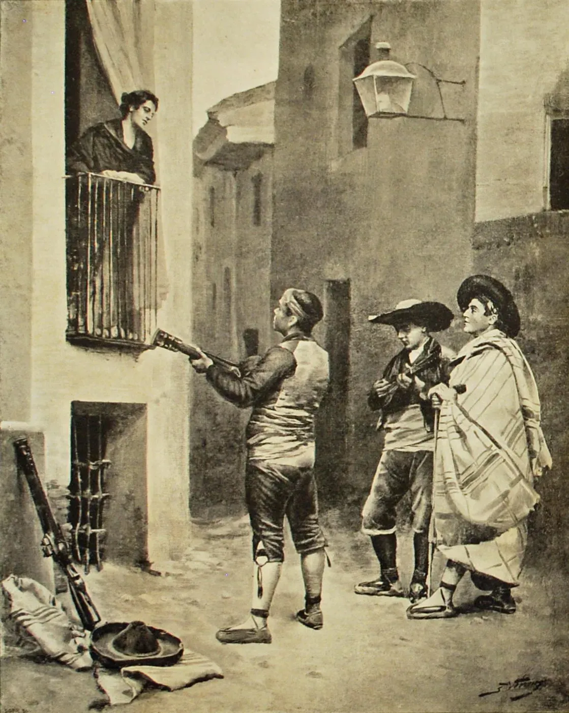 Serenading as a Romantic Gesture (Image Credits: By Jules Worms, <a href="https://commons.wikimedia.org/w/index.php?curid=85902813" target="_blank" rel="noopener">Public domain</a>)