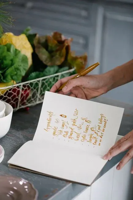 4. Handwritten recipes (Image Credits: Pexels)
