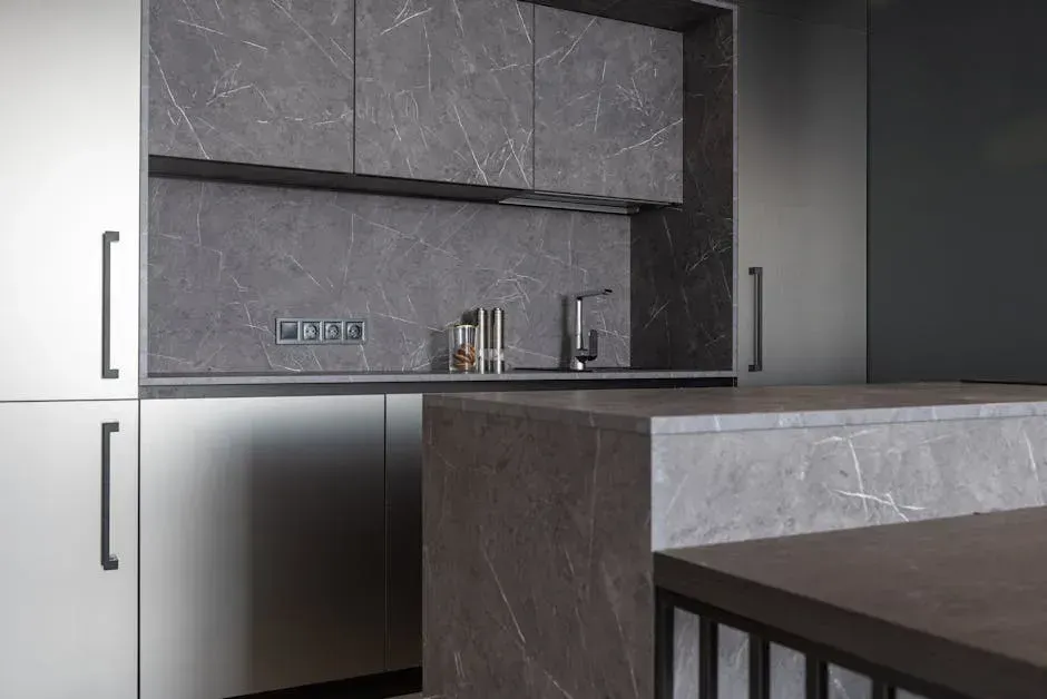 Gray Marble Countertops (Image Credits: Pexels)