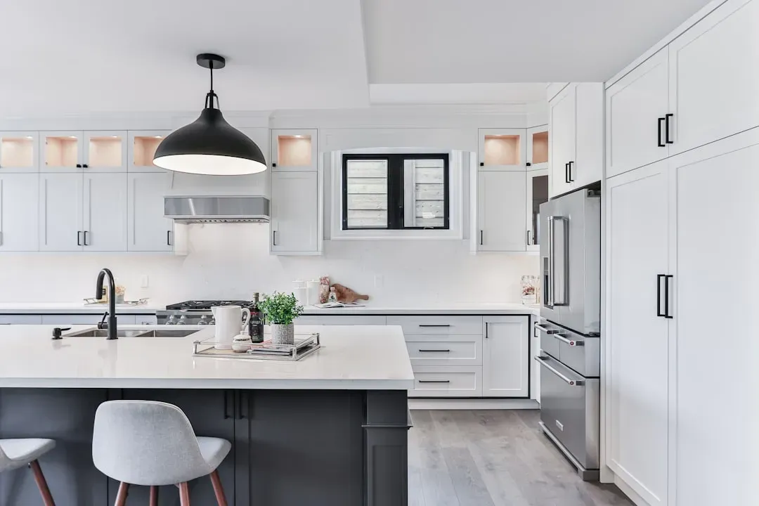 2. All-white or fully monochrome kitchens (Image Credits: Unsplash)