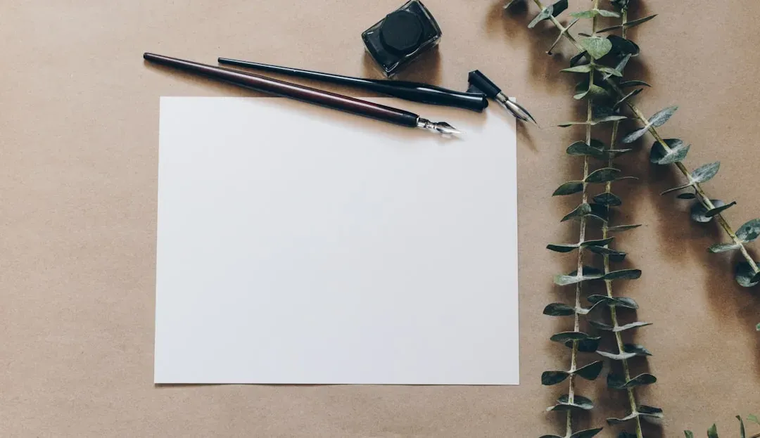 3. High-quality stationery and correspondence cards (Image Credits: Unsplash)
