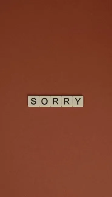 5. "Sorry" (Image Credits: Pexels)