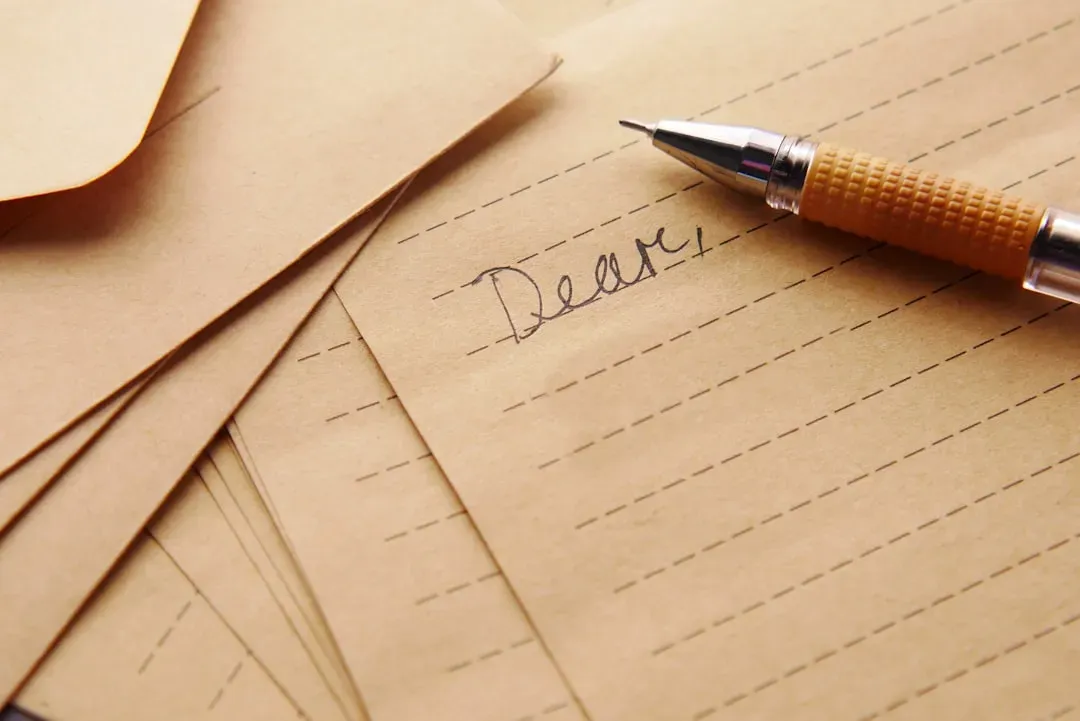 6. Handwritten Letters and Cursive Communication (Image Credits: Unsplash)