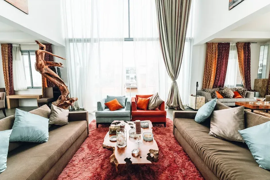 8. Large-Scale, Properly Proportioned Rugs (Image Credits: Pexels)