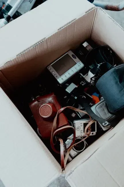 2. Empty electronics boxes by the curb (Image Credits: Pexels)