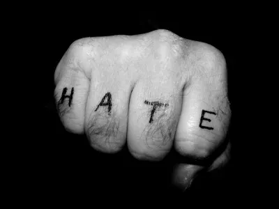 6. "Hate" (Image Credits: By Bifalcucci, <a href="https://commons.wikimedia.org/w/index.php?curid=30918023" target="_blank" rel="noopener">CC BY-SA 3.0</a>)