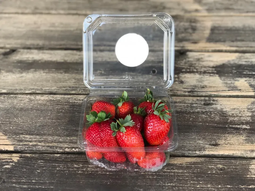 7. Plastic Berry Containers (Clamshell Packaging) (Image Credits: Unsplash)