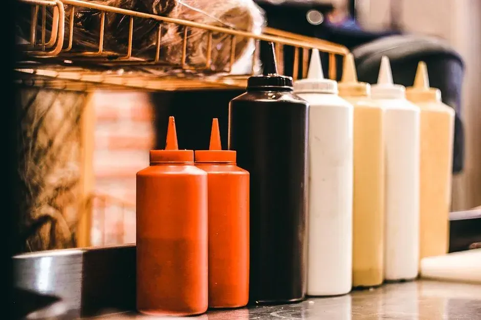 11. Old condiments with separated oil or changed color (Image Credits: Pexels)